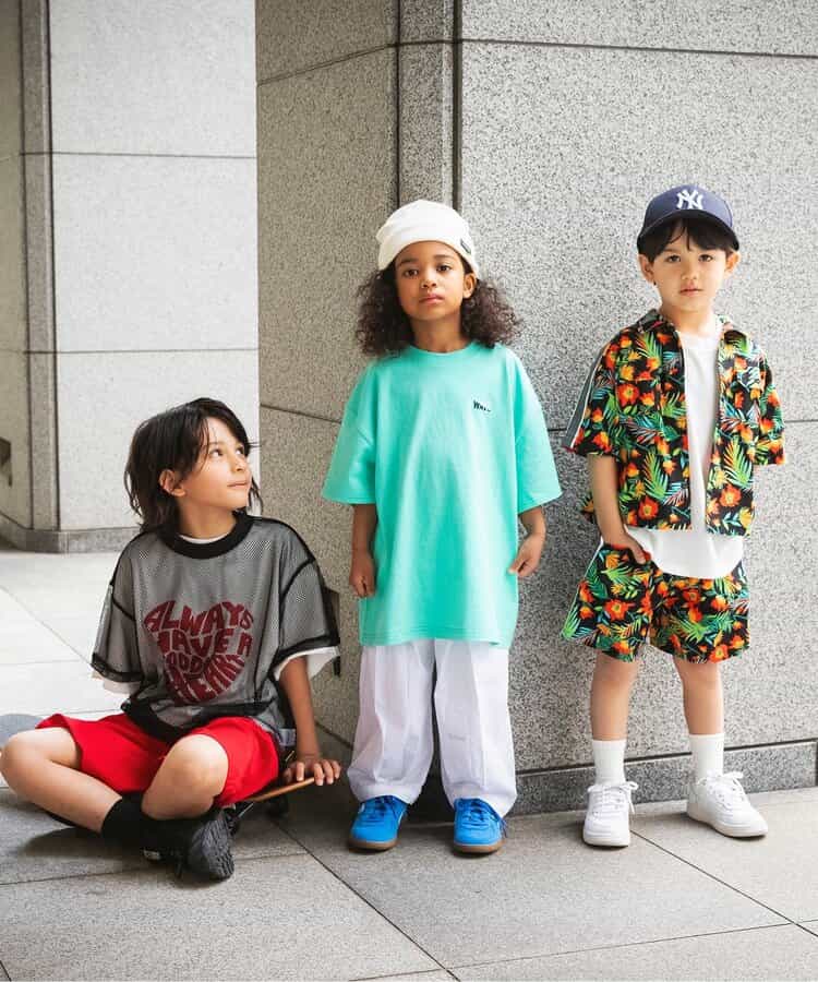 Japanese children's clothing BREEZE loose wrinkled trousers 90-160cm boys' summer PANTS