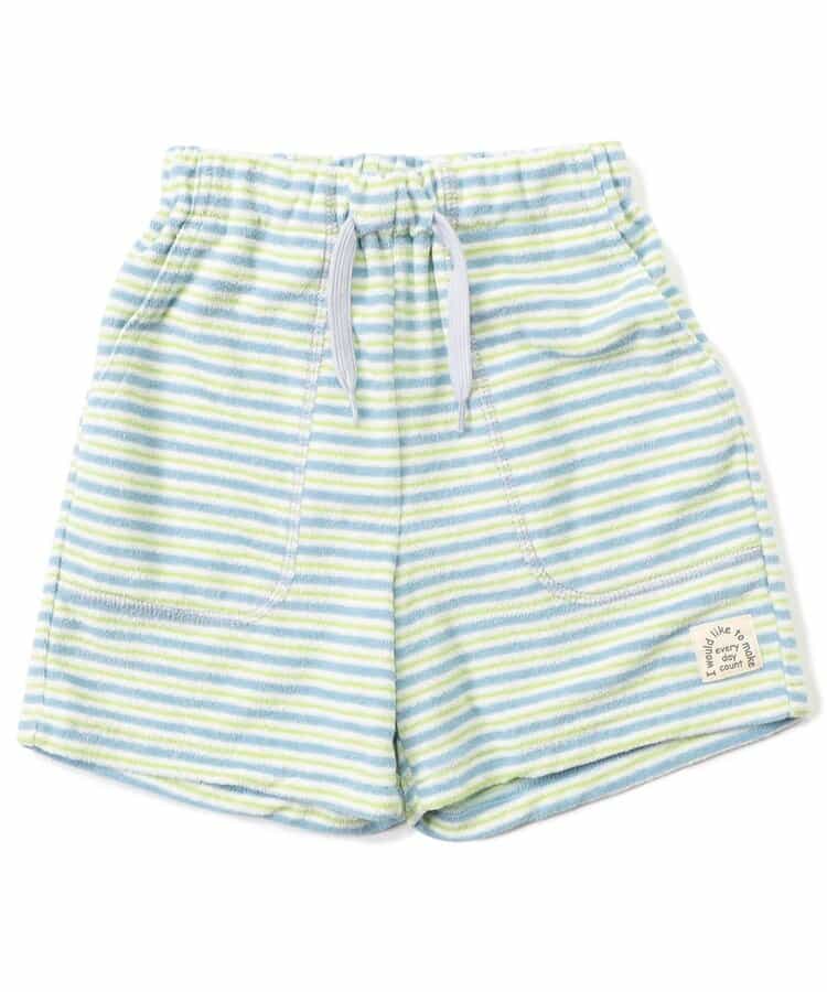 Japanese children's clothing BREEZE toweling striped shorts 80-140cm boys/girls summer PANTS
