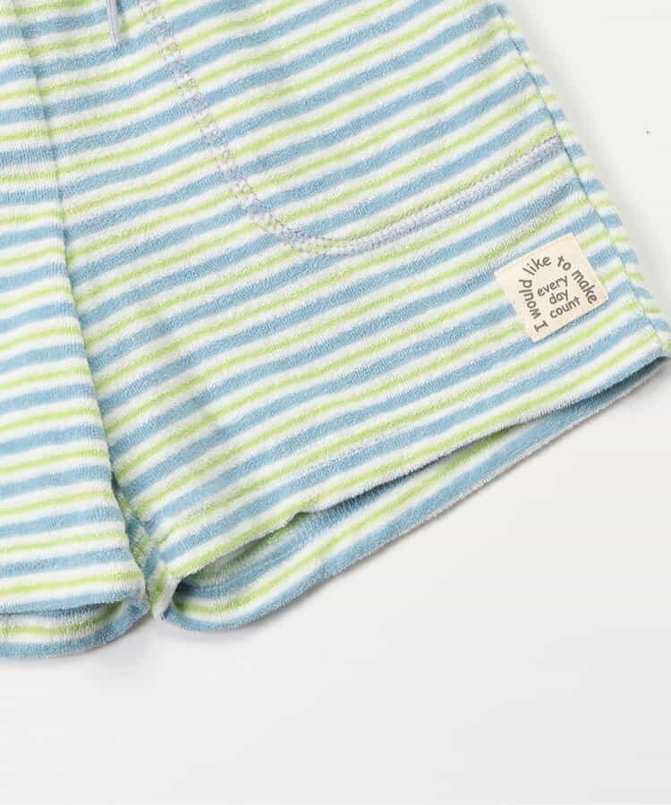 Japanese children's clothing BREEZE toweling striped shorts 80-140cm boys/girls summer PANTS