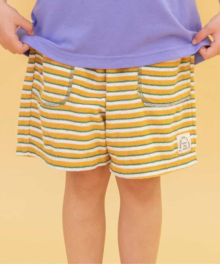 Japanese children's clothing BREEZE toweling striped shorts 80-140cm boys/girls summer PANTS