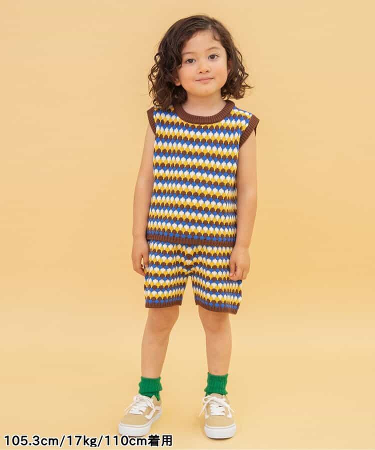 Japanese children's clothing BREEZE knitted shorts 80-130cm boys'/girls' summer PANTS