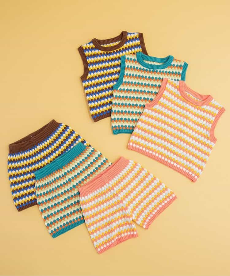 Japanese children's clothing BREEZE knitted shorts 80-130cm boys'/girls' summer PANTS
