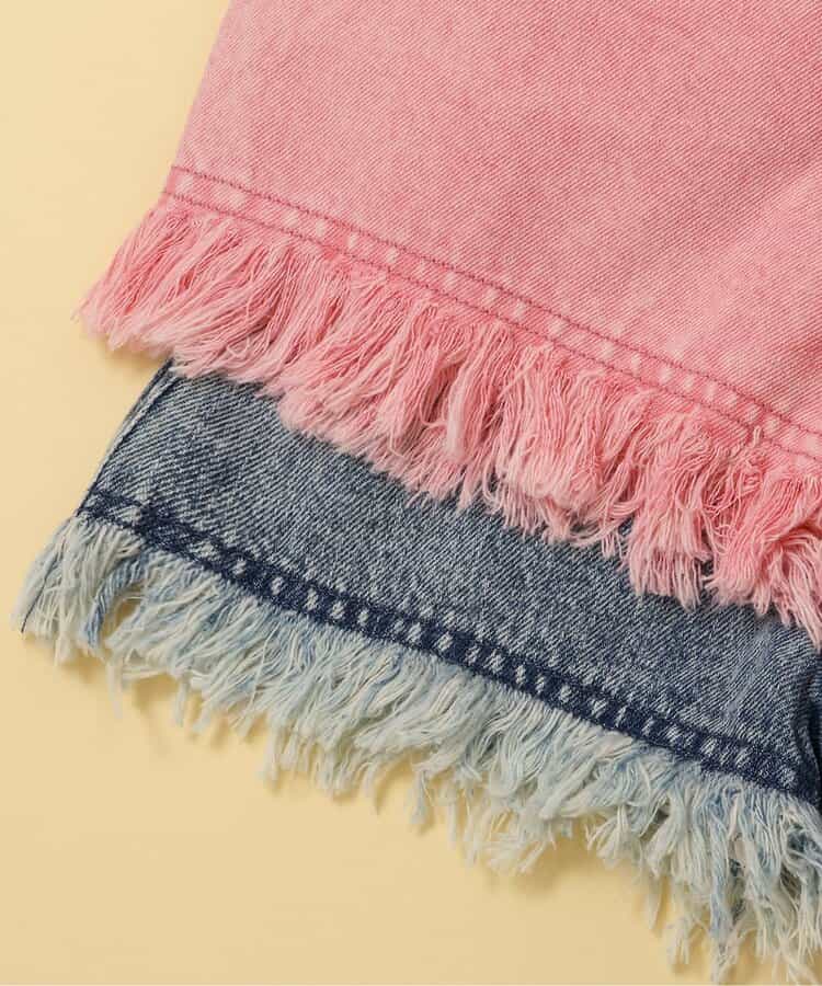 Japanese children's clothing BREEZE tassel shorts 80-140cm girls summer PANTS