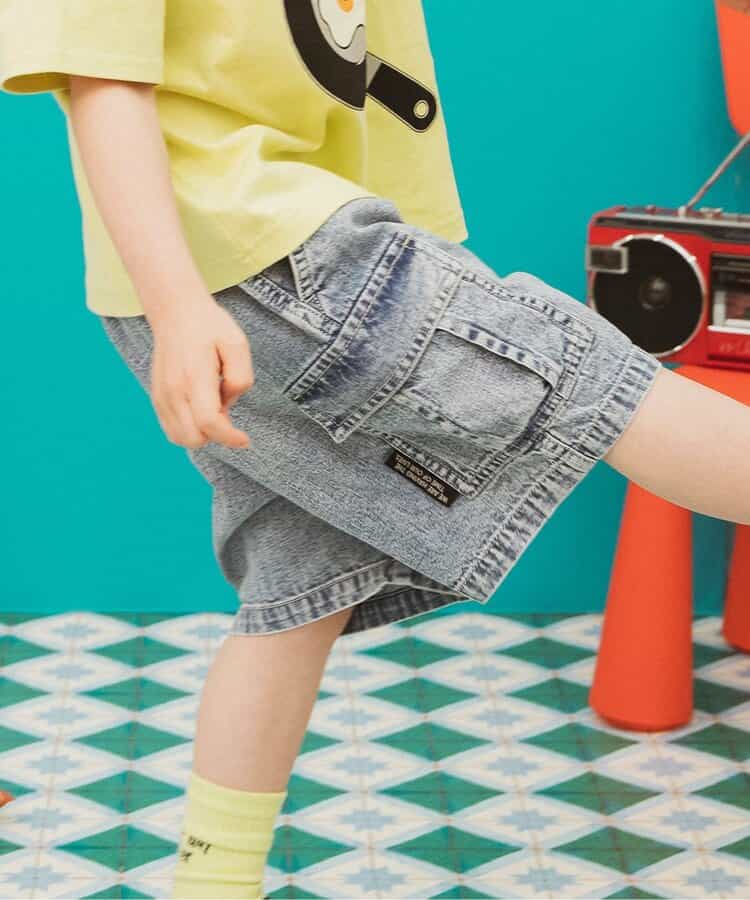 Japanese children's clothing BREEZE wide version of the overalls shorts 80-150cm boys' summer PANTS