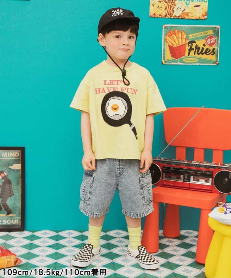 Japanese children's clothing BREEZE wide version of the overalls shorts 80-150cm boys' summer PANTS