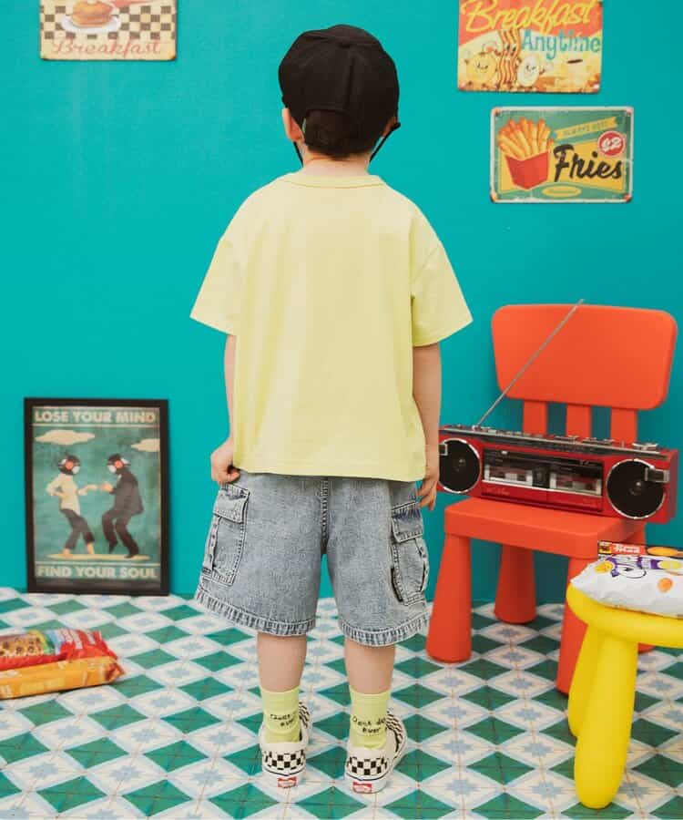 Japanese children's clothing BREEZE wide version of the overalls shorts 80-150cm boys' summer PANTS