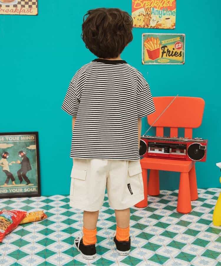 Japanese children's clothing BREEZE wide version of the overalls shorts 80-150cm boys' summer PANTS