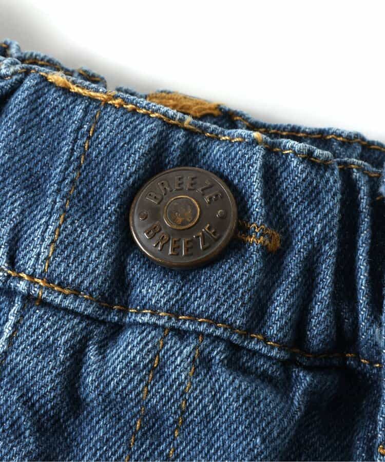 Japanese children's clothing BREEZE embroidered denim shorts 80-140cm girls' summer PANTS