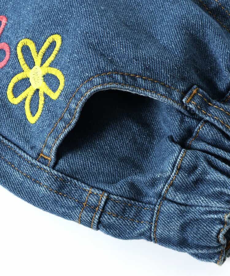 Japanese children's clothing BREEZE embroidered denim shorts 80-140cm girls' summer PANTS