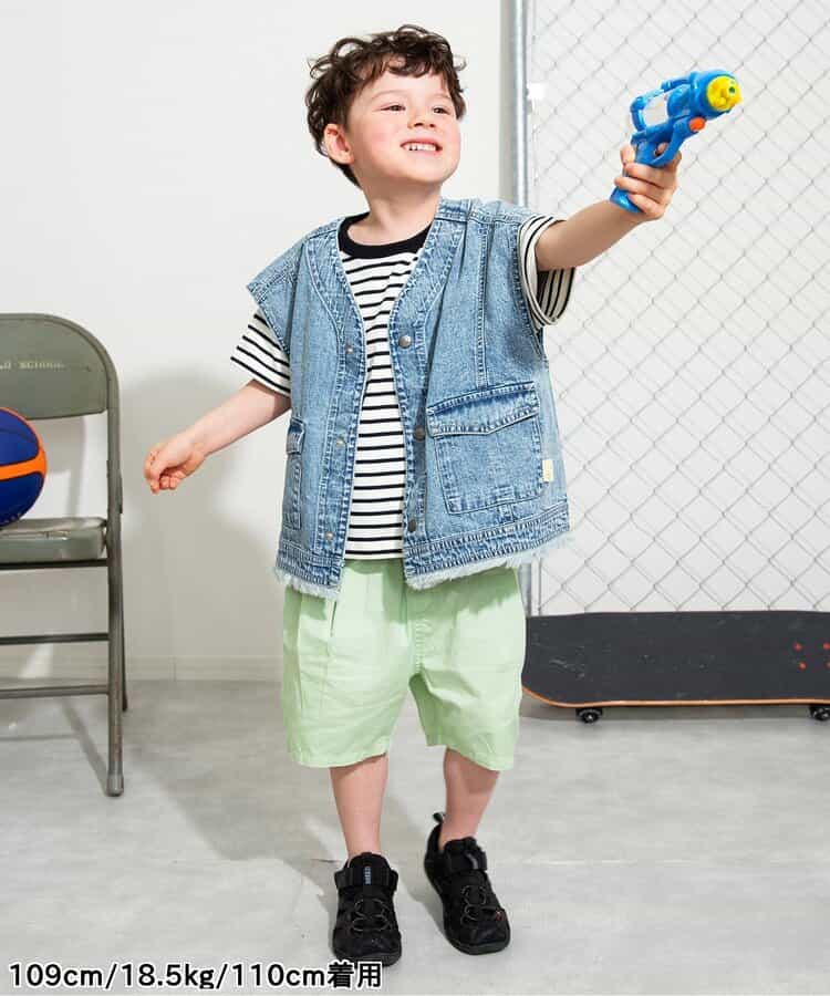 Japanese children's clothing BREEZE loose rounded shorts 90-150cm boys'/girls' summer PANTS