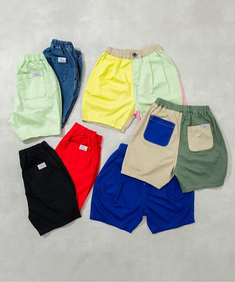 Japanese children's clothing BREEZE loose rounded shorts 90-150cm boys'/girls' summer PANTS