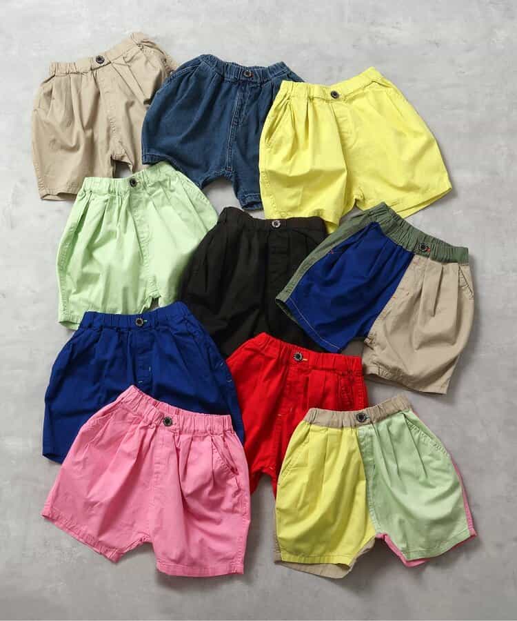 Japanese children's clothing BREEZE loose rounded shorts 90-150cm boys'/girls' summer PANTS