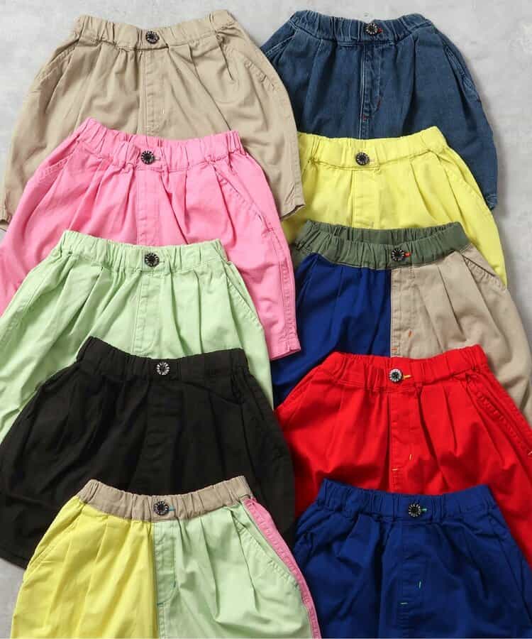 Japanese children's clothing BREEZE loose rounded shorts 90-150cm boys'/girls' summer PANTS