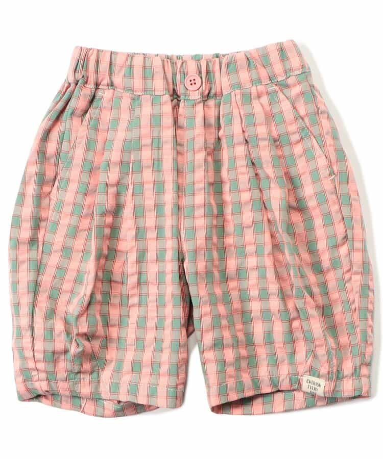 Japanese children's clothing BREEZE plaid shorts 90-140cm girls summer PANTS