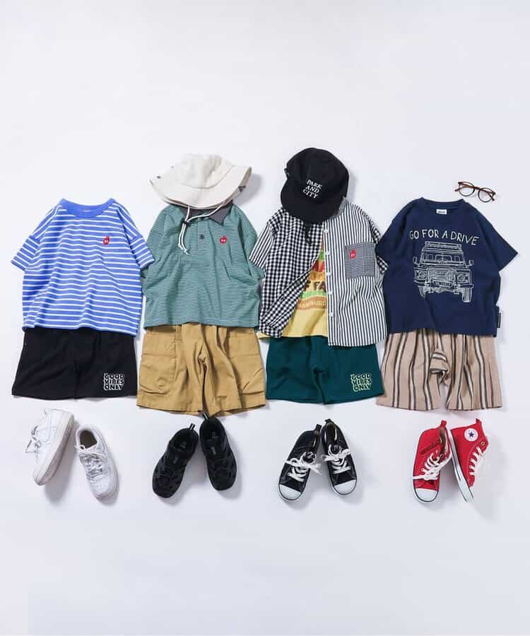 Japanese children's clothing BREEZE water-absorbing quick-drying sports shorts 80-150cm boys' summer PANTS