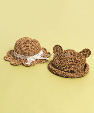 日本直送 BR#22EE 防UV 草帽 46-48cm 初生嬰兒 帽系列