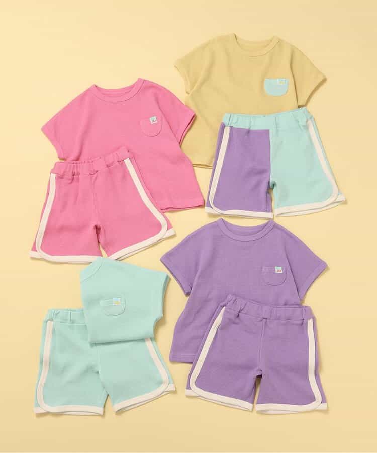 Japanese children's clothing BREEZE pajamas 80-150cm boys' and girls' summer pajamas series