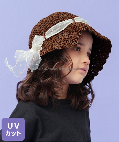 日本直送 BR#22EE 防UV 草帽 50-54cm 初生嬰兒 帽系列