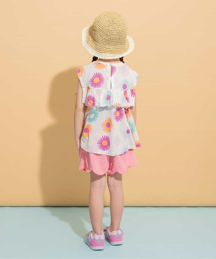 Japanese children's clothing BREEZE quick-drying series ruffle vest 80-140cm girls summer TOPS