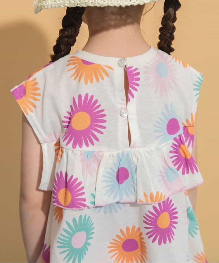 Japanese children's clothing BREEZE quick-drying series ruffle vest 80-140cm girls summer TOPS