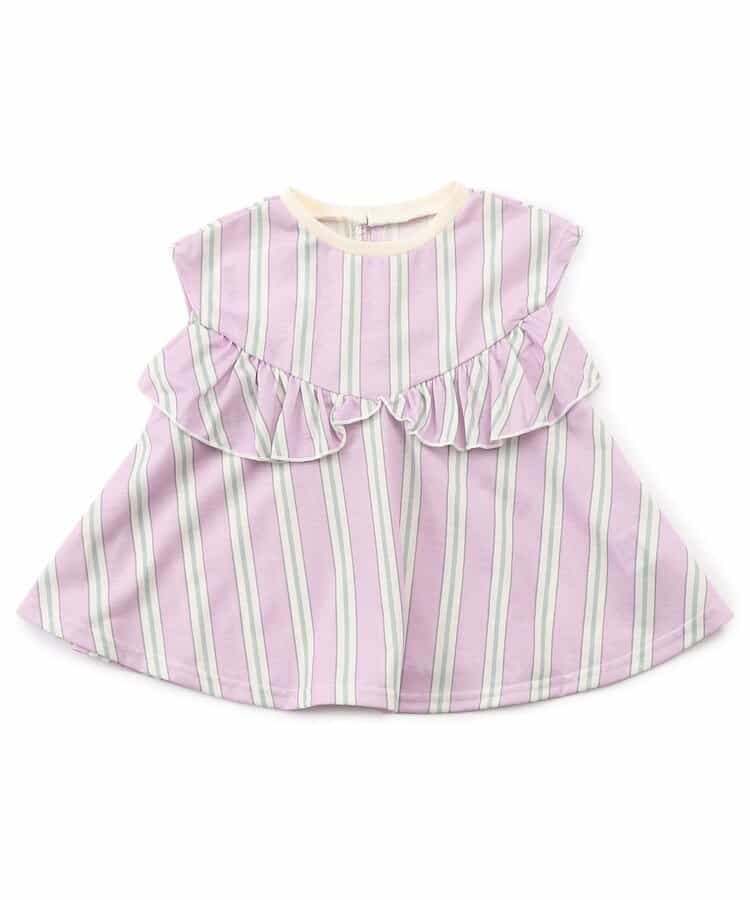 Japanese children's clothing BREEZE quick-drying series ruffle vest 80-140cm girls summer TOPS