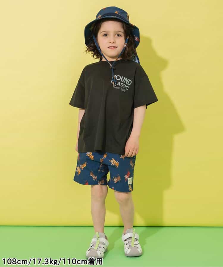 Japanese children's clothing BREEZE quick-drying series printed short-sleeved tops 80-150cm boys'/girls' summer TOPS