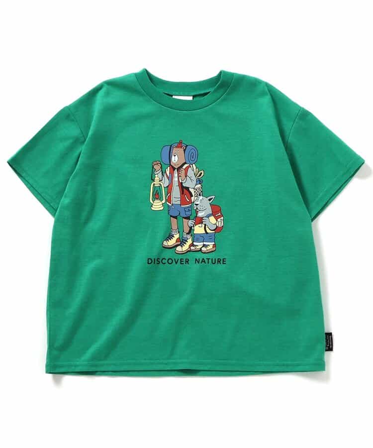 Japanese children's clothing BREEZE quick-drying series printed short-sleeved tops 80-150cm boys'/girls' summer TOPS