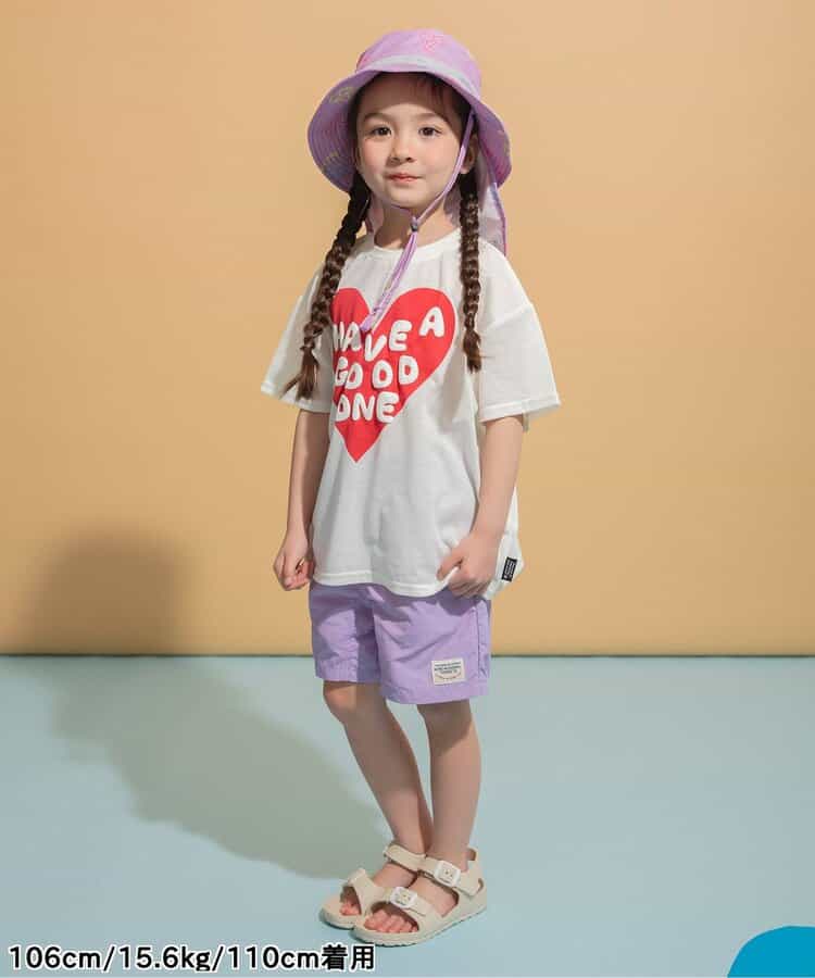 Japanese children's clothing BREEZE quick-drying series printed short-sleeved tops 80-150cm boys'/girls' summer TOPS
