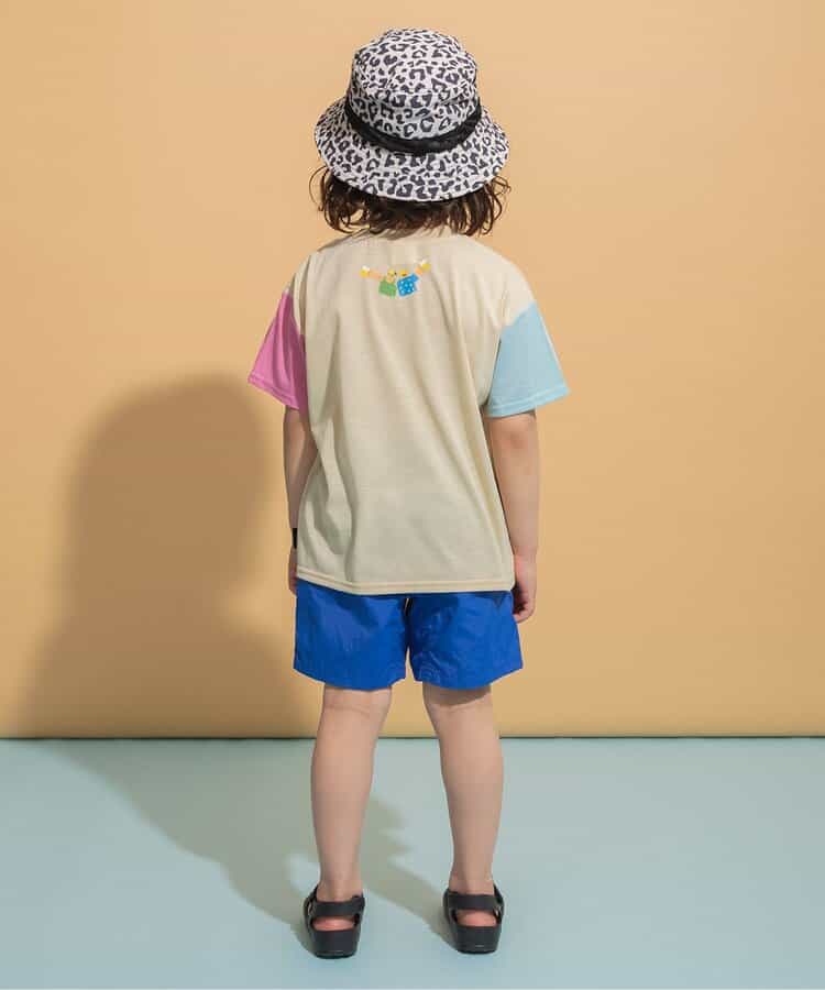 Japanese children's clothing BREEZE quick-drying series printed short-sleeved tops 80-150cm boys'/girls' summer TOPS