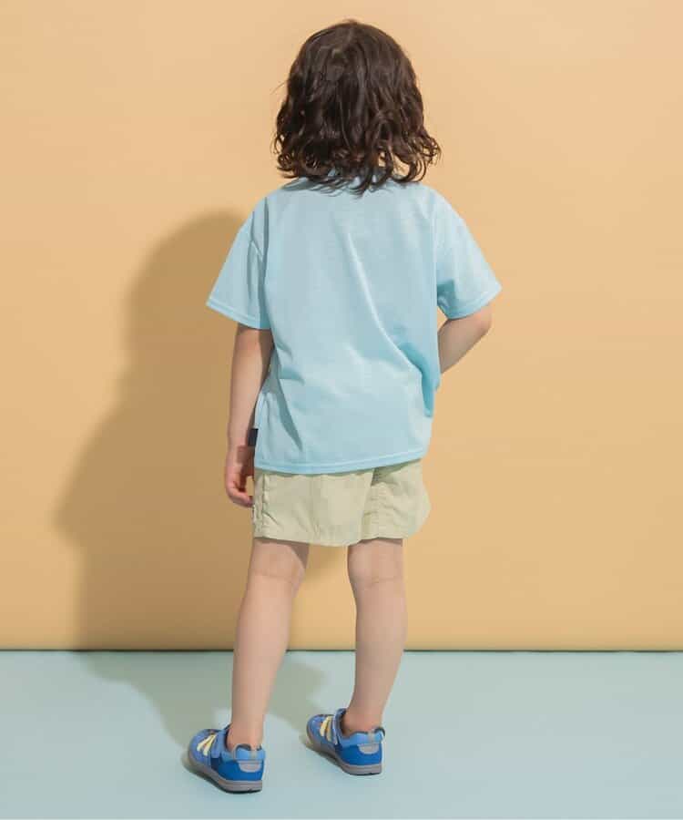 Japanese children's clothing BREEZE quick-drying series printed short-sleeved tops 80-150cm boys'/girls' summer TOPS