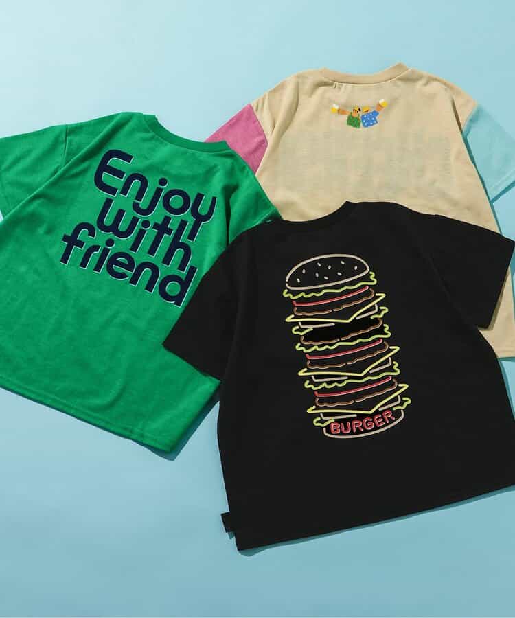 Japanese children's clothing BREEZE quick-drying series printed short-sleeved tops 80-150cm boys'/girls' summer TOPS
