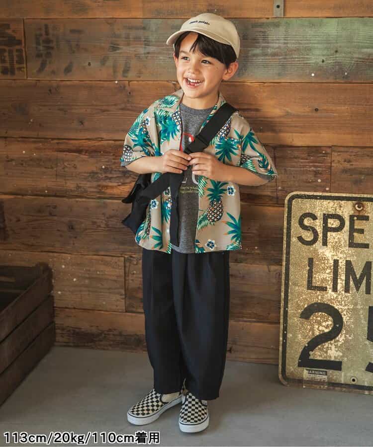 BREEZE Japanese children's clothing holiday style printed tops 80-150cm boys/girls summer TOPS