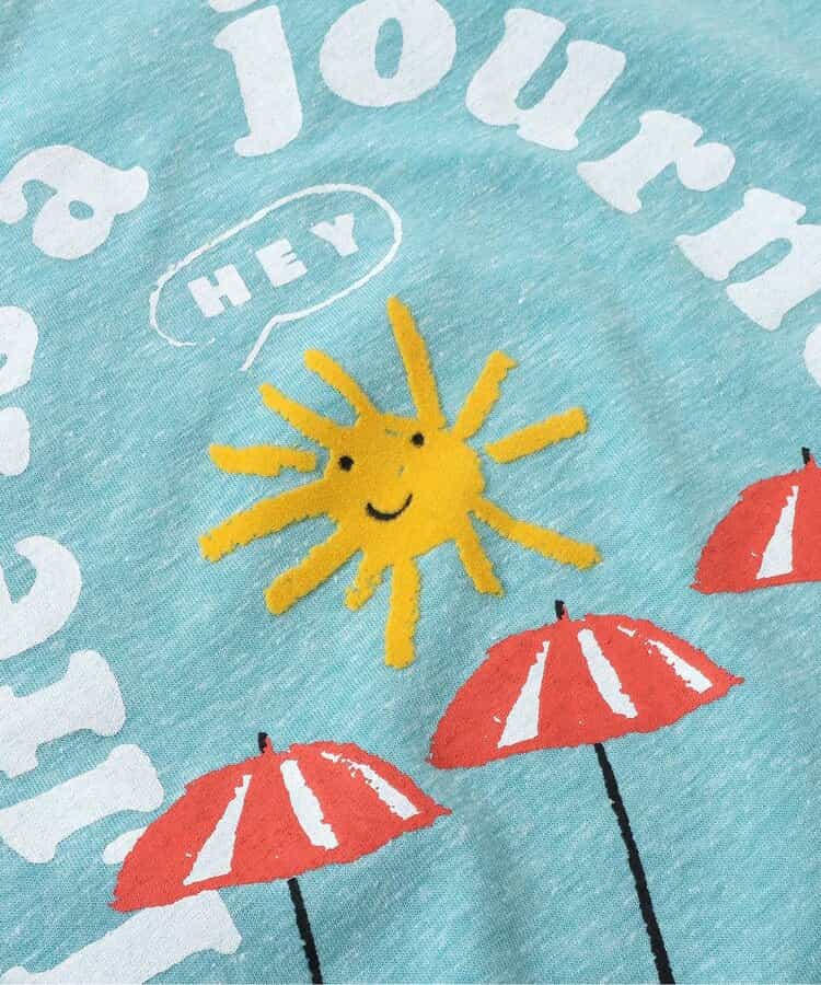 BREEZE Japanese children's clothing holiday style printed tops 80-150cm boys/girls summer TOPS
