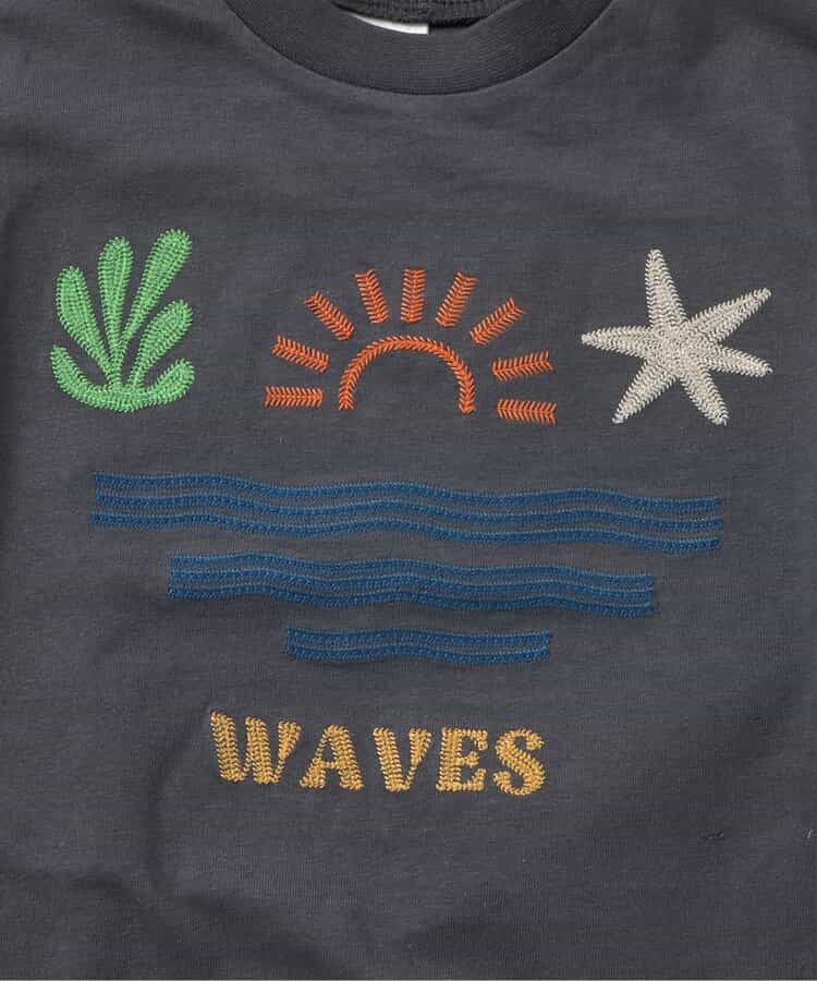 BREEZE Japanese Kids' Vacation Style Embroidered Tops (80-140cm) for Boys and Girls Summer PANTS