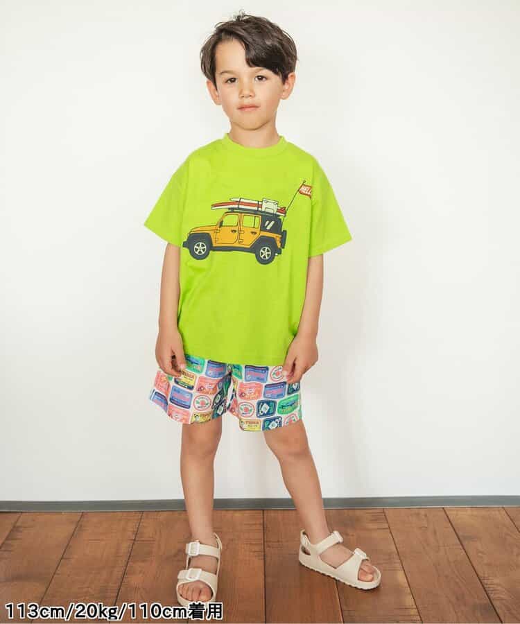 Japanese children's clothing BREEZE printed short-sleeved tops 80-150cm boys/girls summer TOPS