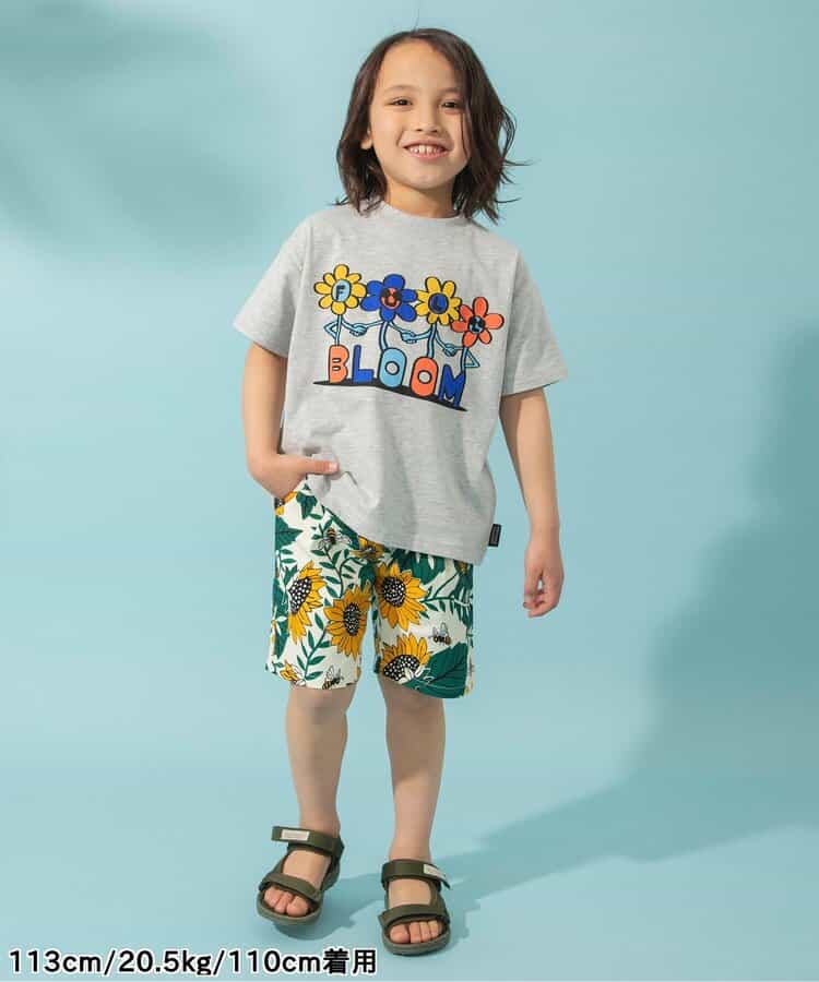 Japanese children's clothing BREEZE printed short-sleeved tops 80-150cm boys/girls summer TOPS