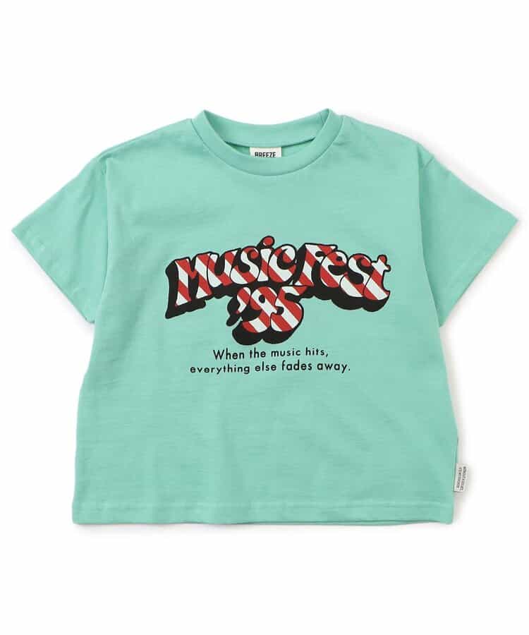 Japanese children's clothing BREEZE printed short-sleeved tops 80-150cm boys/girls summer TOPS