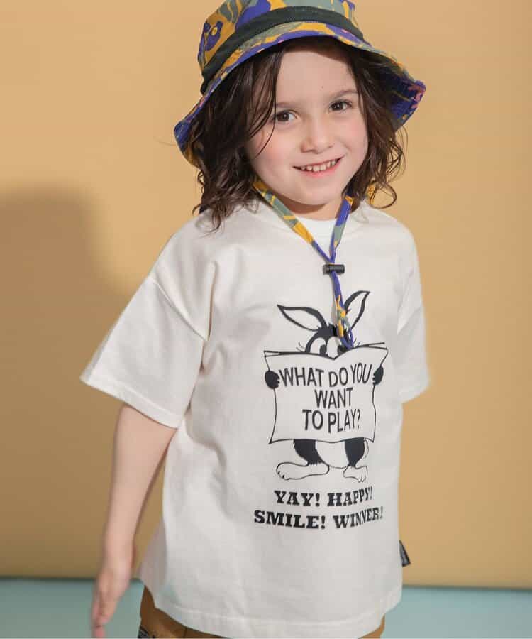 Japanese children's clothing BREEZE printed short-sleeved tops 80-150cm boys/girls summer TOPS
