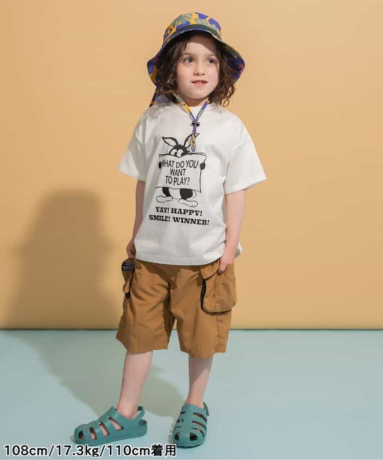 Japanese children's clothing BREEZE printed short-sleeved tops 80-150cm boys/girls summer TOPS