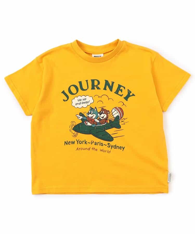 Japanese children's clothing BREEZE printed short-sleeved tops 80-150cm boys/girls summer TOPS