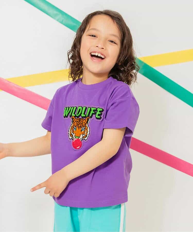 Japanese children's clothing BREEZE 3D fur pattern top 80-140cm boys/girls summer TOPS