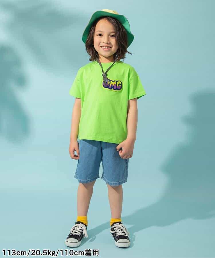 Japanese children's clothing BREEZE 3D fur pattern top 80-140cm boys/girls summer TOPS