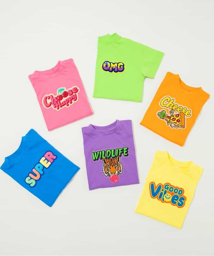 Japanese children's clothing BREEZE 3D fur pattern top 80-140cm boys/girls summer TOPS