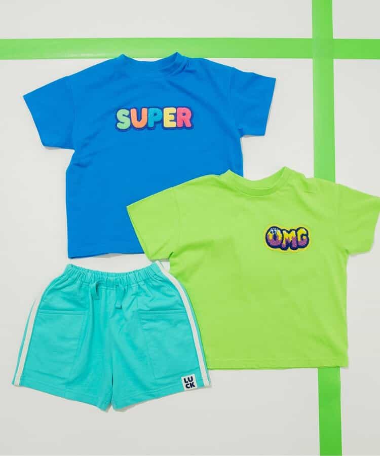 Japanese children's clothing BREEZE 3D fur pattern top 80-140cm boys/girls summer TOPS