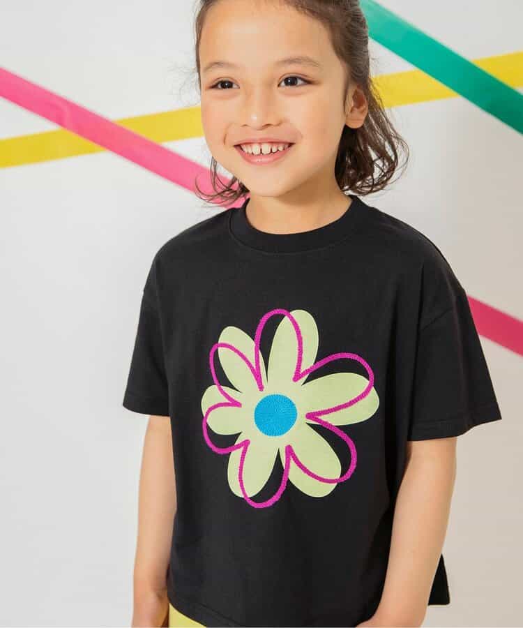 Japanese children's clothing BREEZE floral print top 80-150cm boys/girls summer TOPS