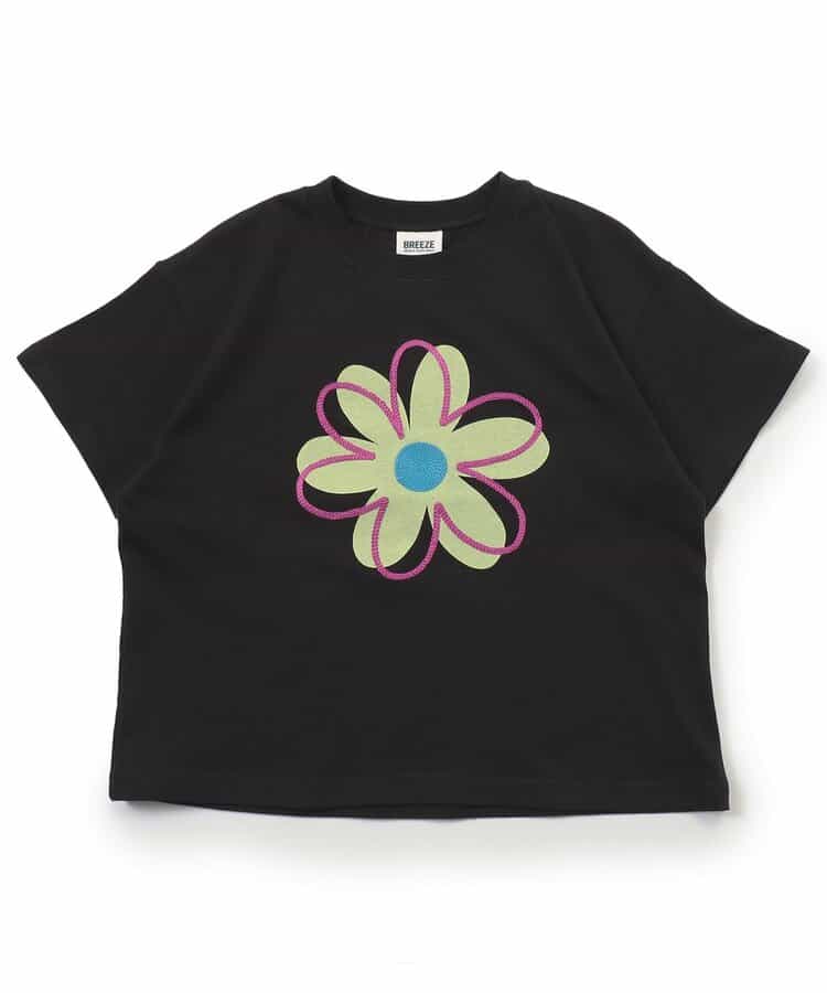 Japanese children's clothing BREEZE floral print top 80-150cm boys/girls summer TOPS