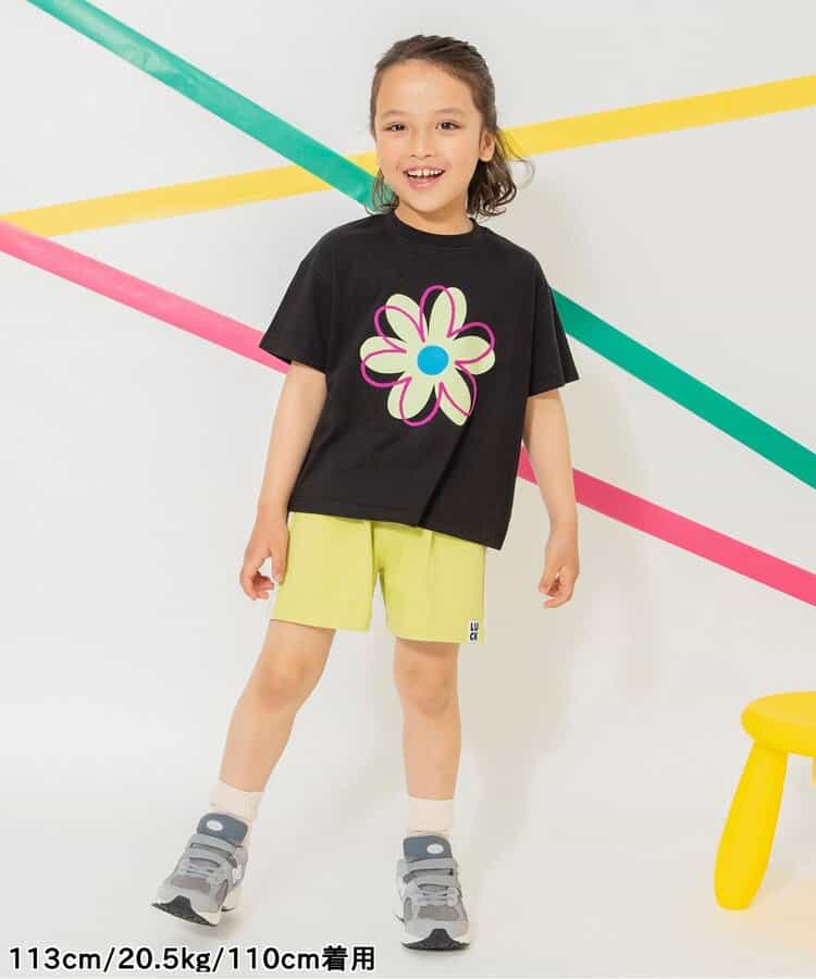 Japanese children's clothing BREEZE floral print top 80-150cm boys/girls summer TOPS