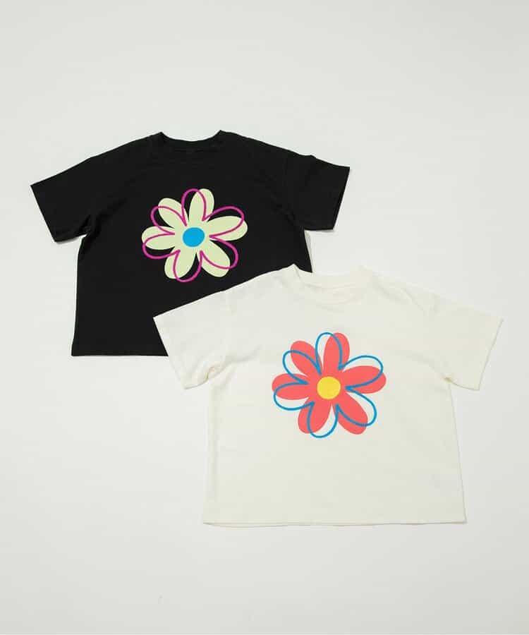 Japanese children's clothing BREEZE floral print top 80-150cm boys/girls summer TOPS