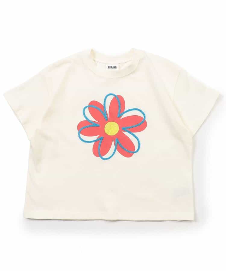 Japanese children's clothing BREEZE floral print top 80-150cm boys/girls summer TOPS