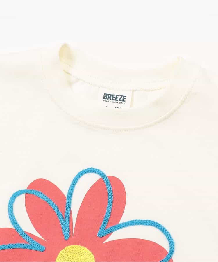 Japanese children's clothing BREEZE floral print top 80-150cm boys/girls summer TOPS